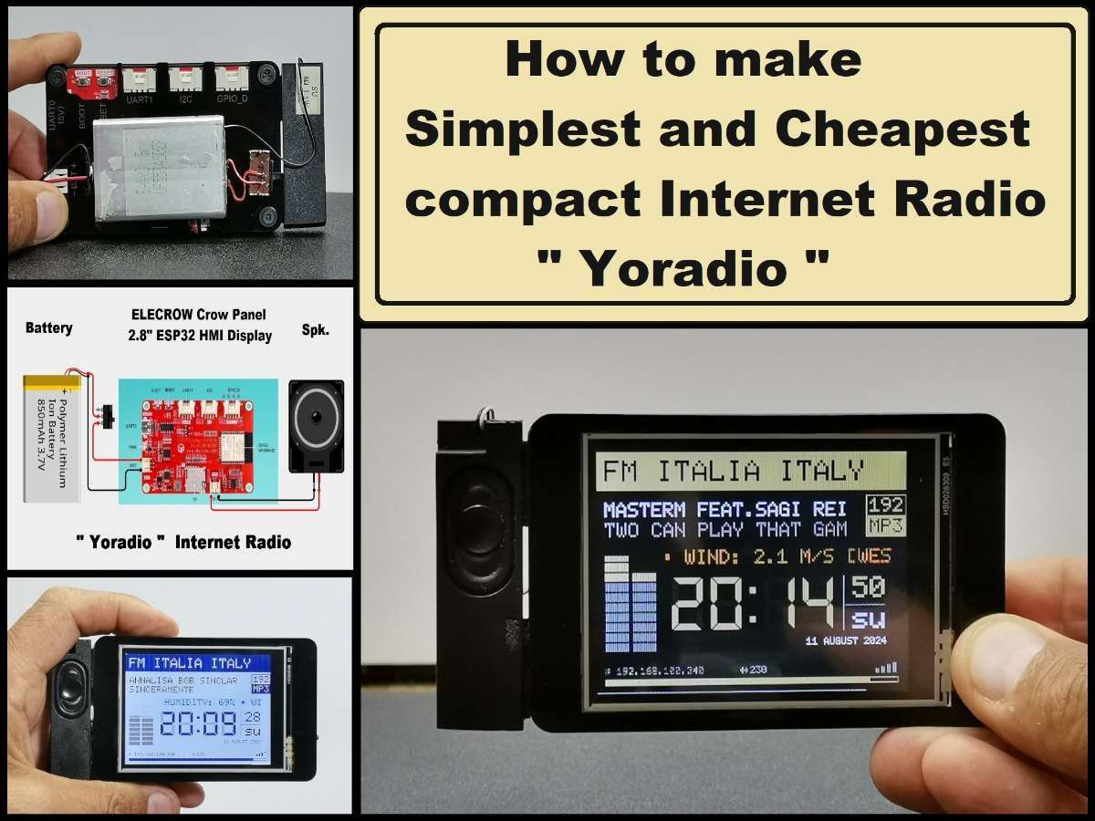 How to make Simplest and Cheapest compact Internet Radio - Yoradi..