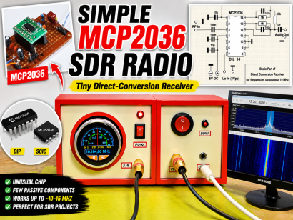 Simple MCP2036 SDR Radio - The Most Unusual Software Defined Radio