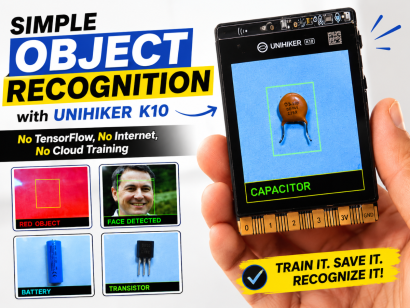 Simple Object Recognition with the UNIHIKER K10  No TensorFlow No Internet No Cloud AI
