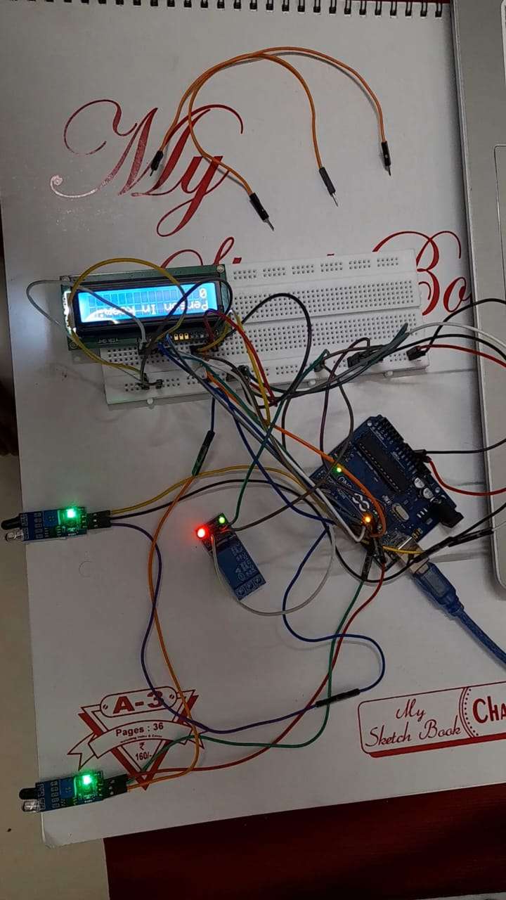 Home Automation With Bidirectional people counter with light cont..