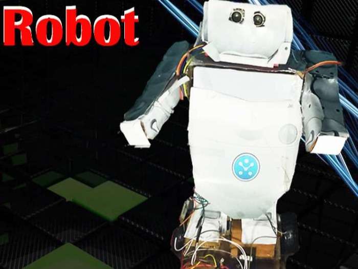 HOME MADE ARDUINO ROBOT  FOOD SERVER  OBSTACLE AVOIDER   ON LOW COST