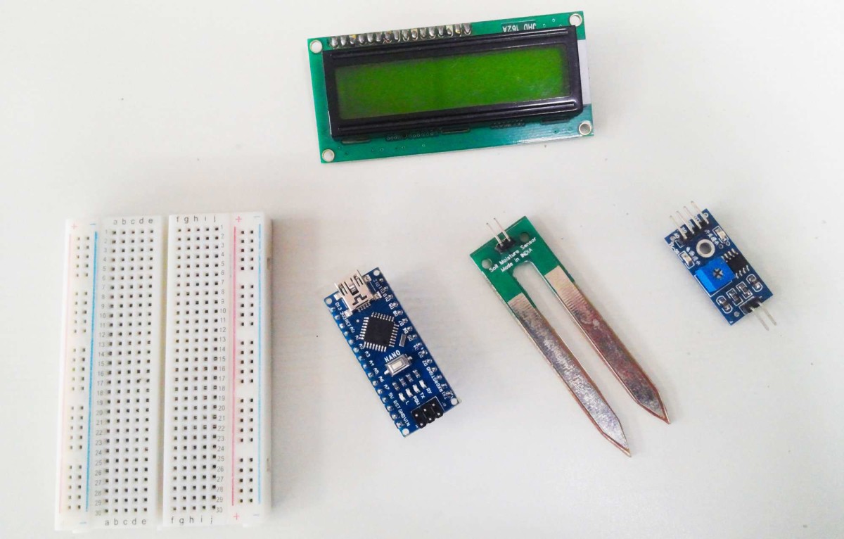 Simple plant monitor using Soil Moisture and Arduino Nano | proje..