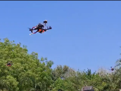 Mine detection using swarm drones