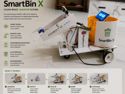 SmartBin X - Next Generation Autonomous Waste Collection System Using Edge AI Computer Vision and Robotic Automation
