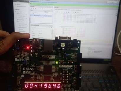 FPGA based tiled systolic array matrix multiplication accelerator for edge AI
