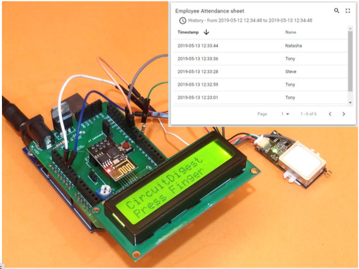 IoT Based Biometric Attendance system | project